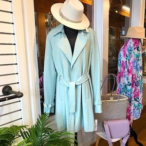 T Tahari Daphnie Front Draped Trench, NWT, Mint, XL